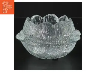 Glas lysestage (str. 14x7 cm)