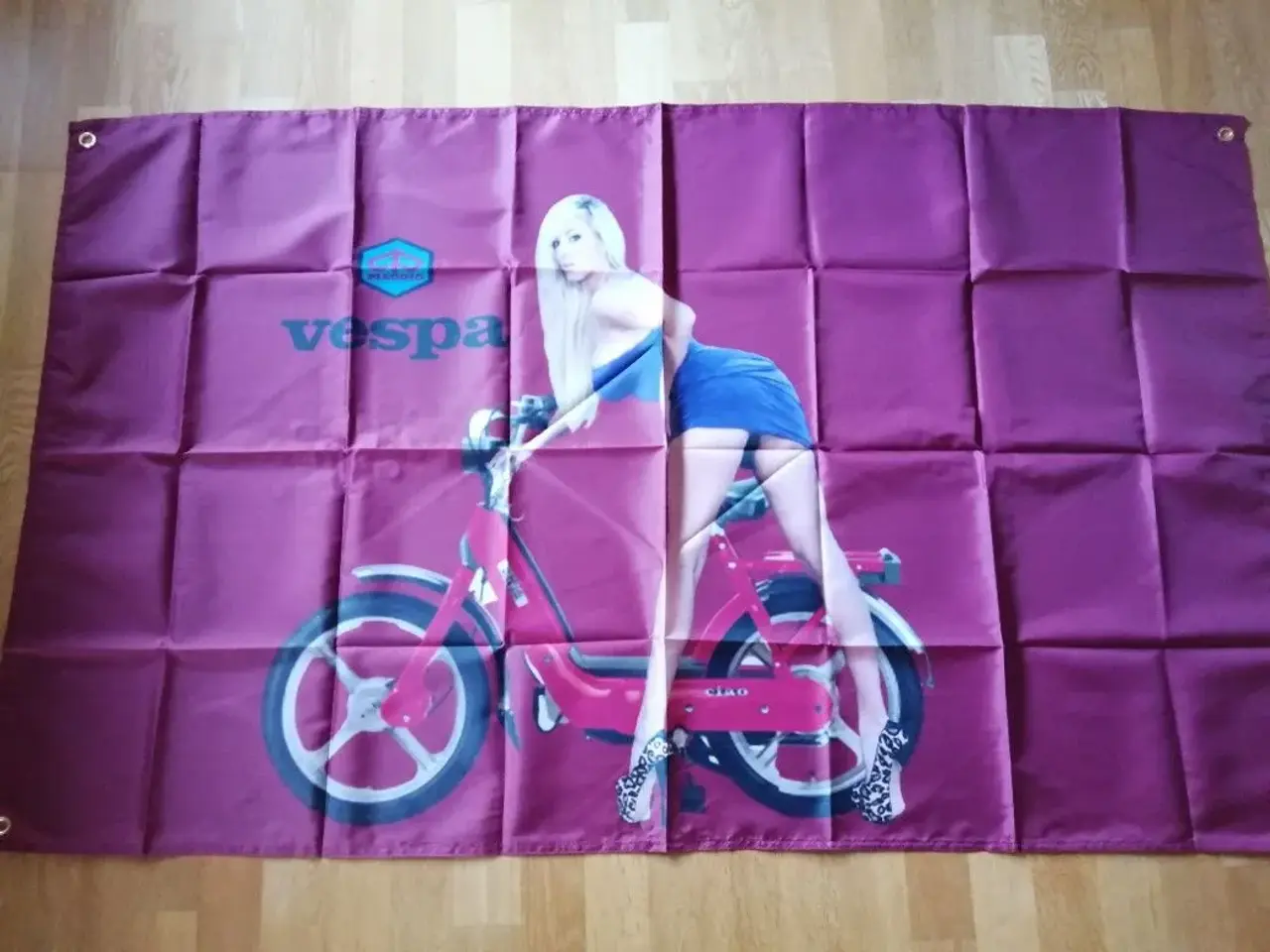 Billede 7 - vespa piaggio ciao bravo banner 150-90cm 300kr. Må
