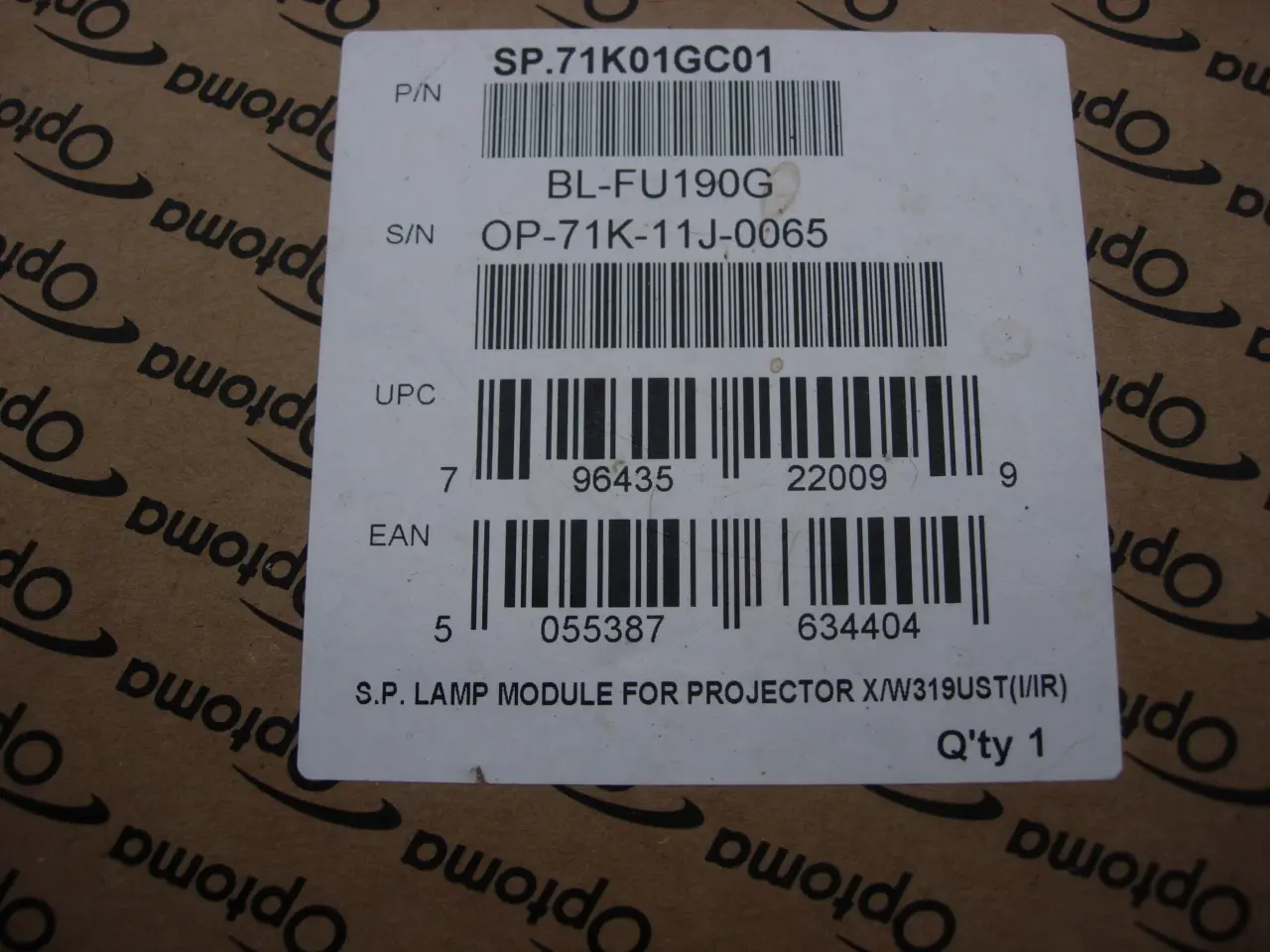 Billede 3 - S. P. lamp module for projector