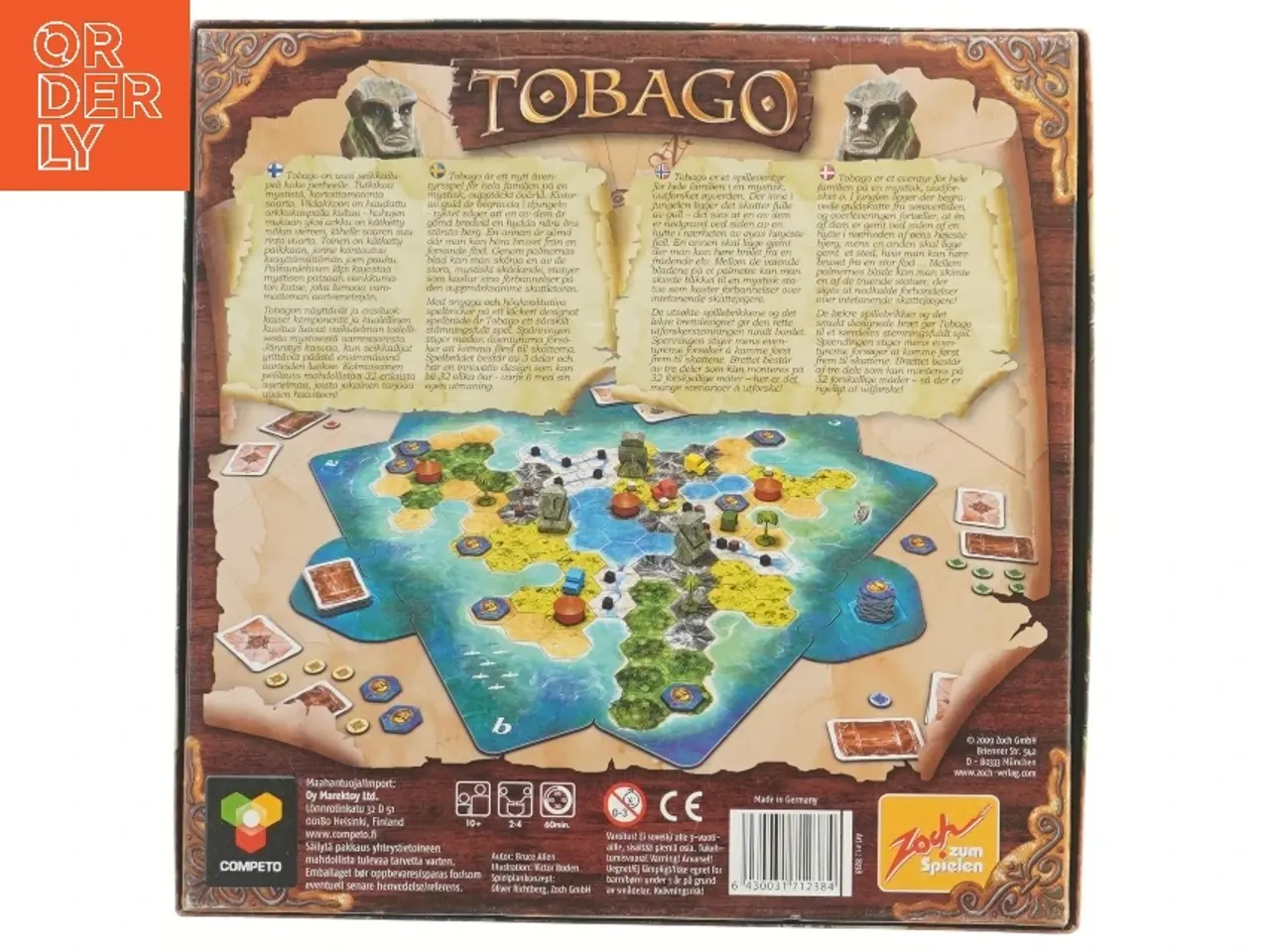 Billede 2 - Tobago brætspil (str. 30x30 cm) Aldrig brugt