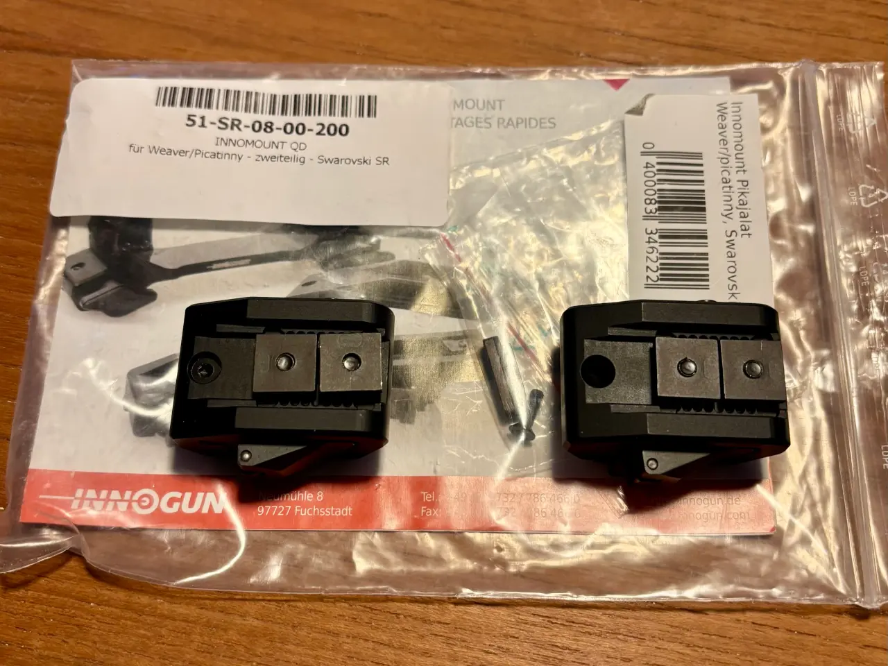 Billede 1 - Weaver picatinny montage til Swarovski rail SR