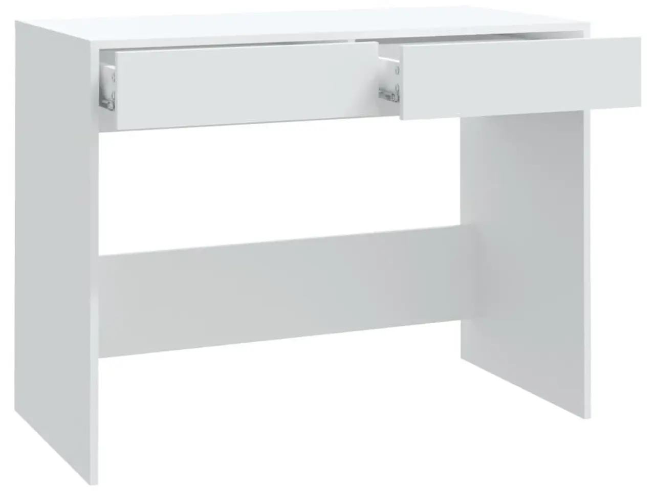 Billede 7 - Skrivebord 101x50x76,5 cm konstrueret træ hvid