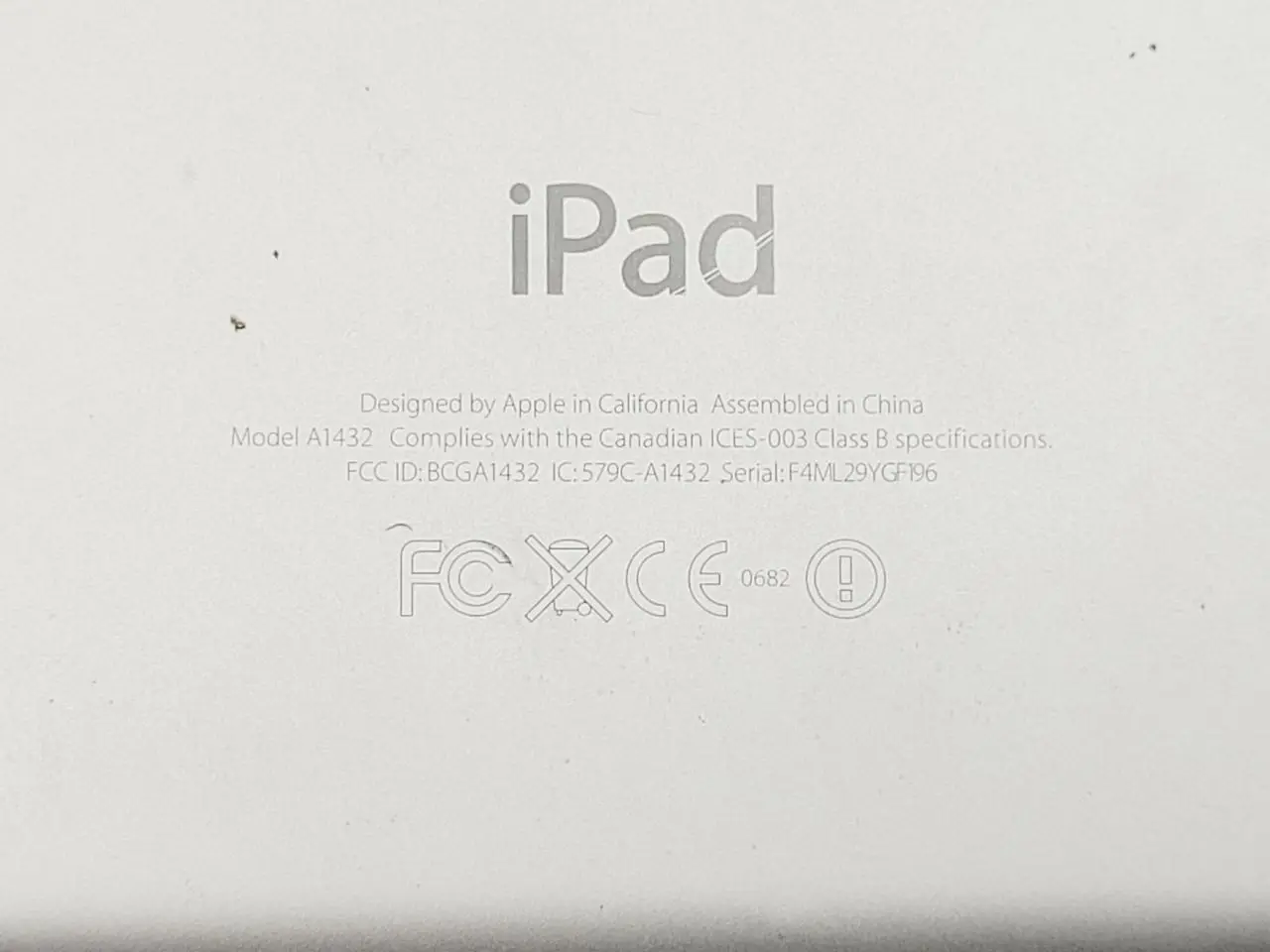 Billede 5 - ⭐️· Apple iPad 4 (A1432) – 9,7” Tablet