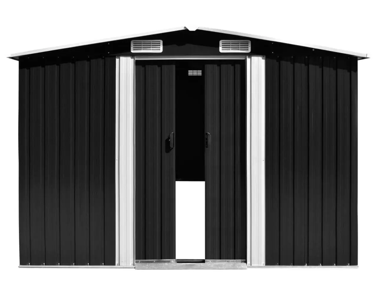 Billede 2 - Haveskur i metal 257 × 392 × 181 cm - antracitgrå
