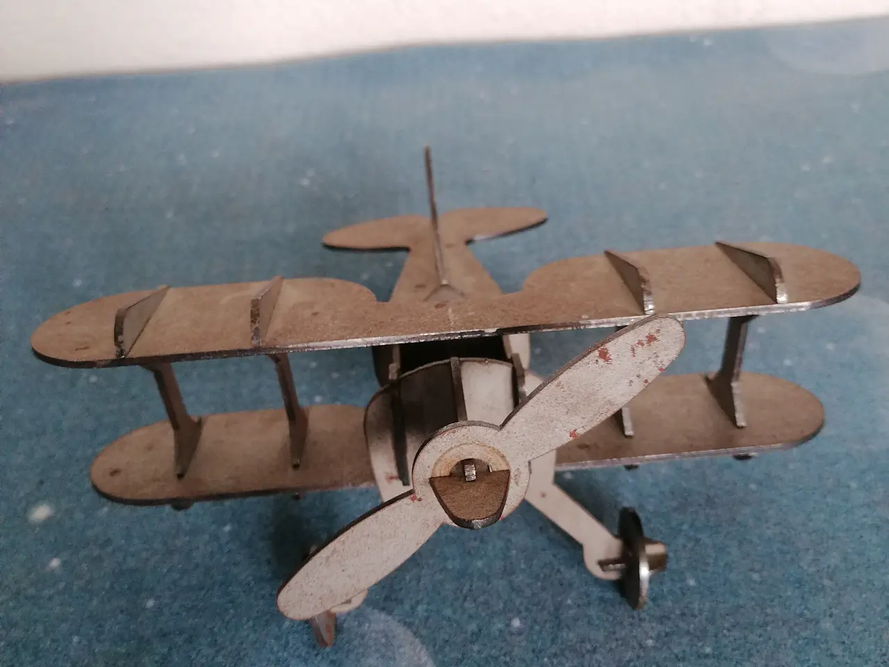 Billede 1 - Flot Metal Flyvemaskine Model