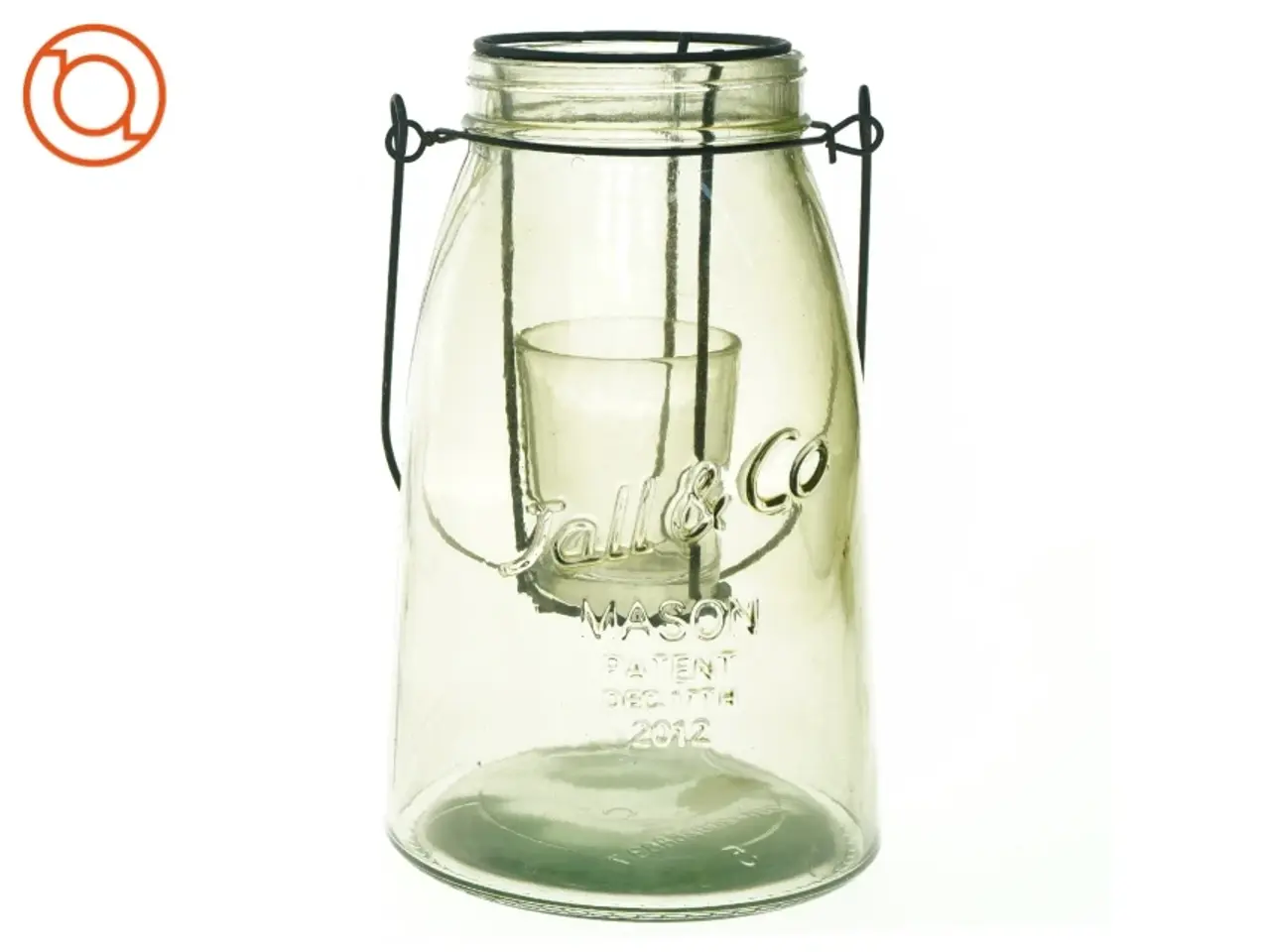Billede 1 - Glas til fyrfadslys (str. 21 x 12 cm)
