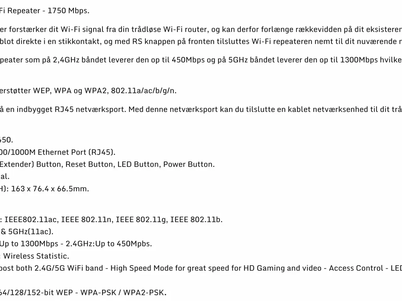 Billede 2 - TP Link RE 450 WiFi forstærker