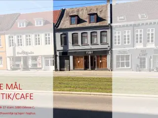 Attraktiv Cafe / Butikslokale centralt i Odense Albanigade til LEJE