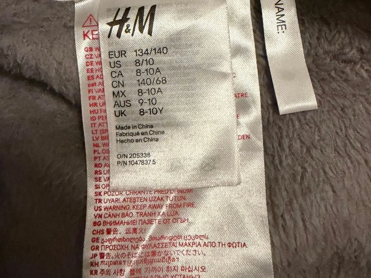 Billede 3 - H&M vaskebjørn-heldragt str. 134/140 (8–10 år)