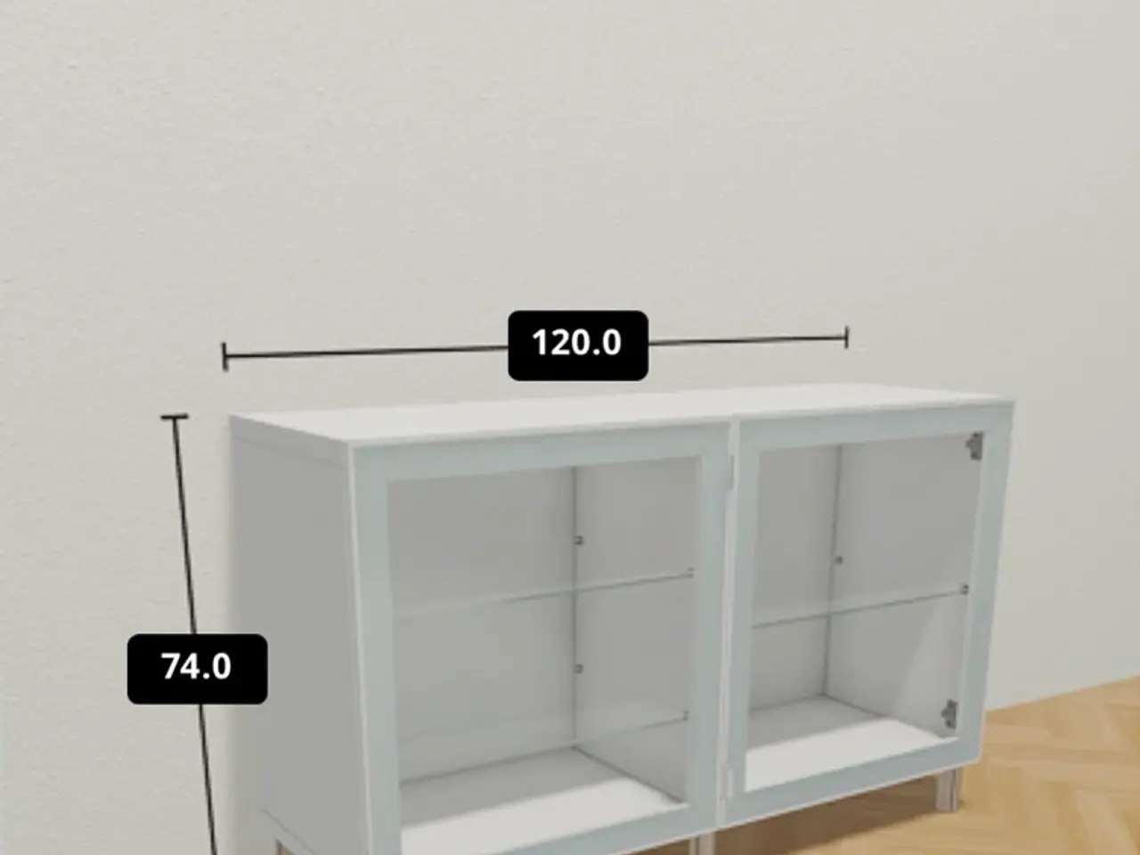 Billede 2 - Ikea vitrineskab