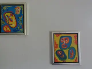 2 smukke malerier af finn pedersen