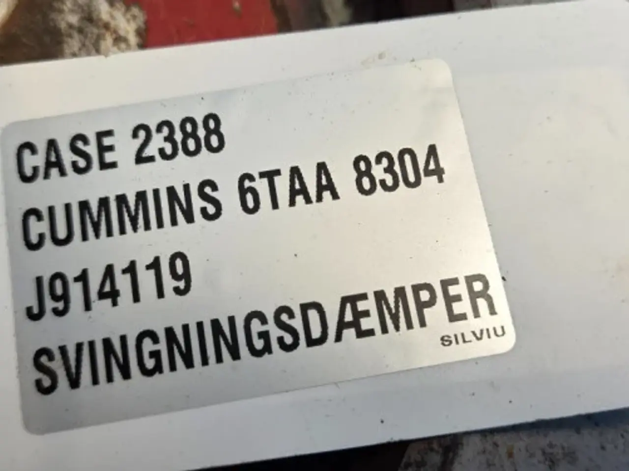 Billede 14 - Cummins 6TAA-8304 Svingningsdæmper J914119