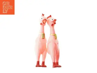 Gummi kylling legetøj (str. 17 cm)