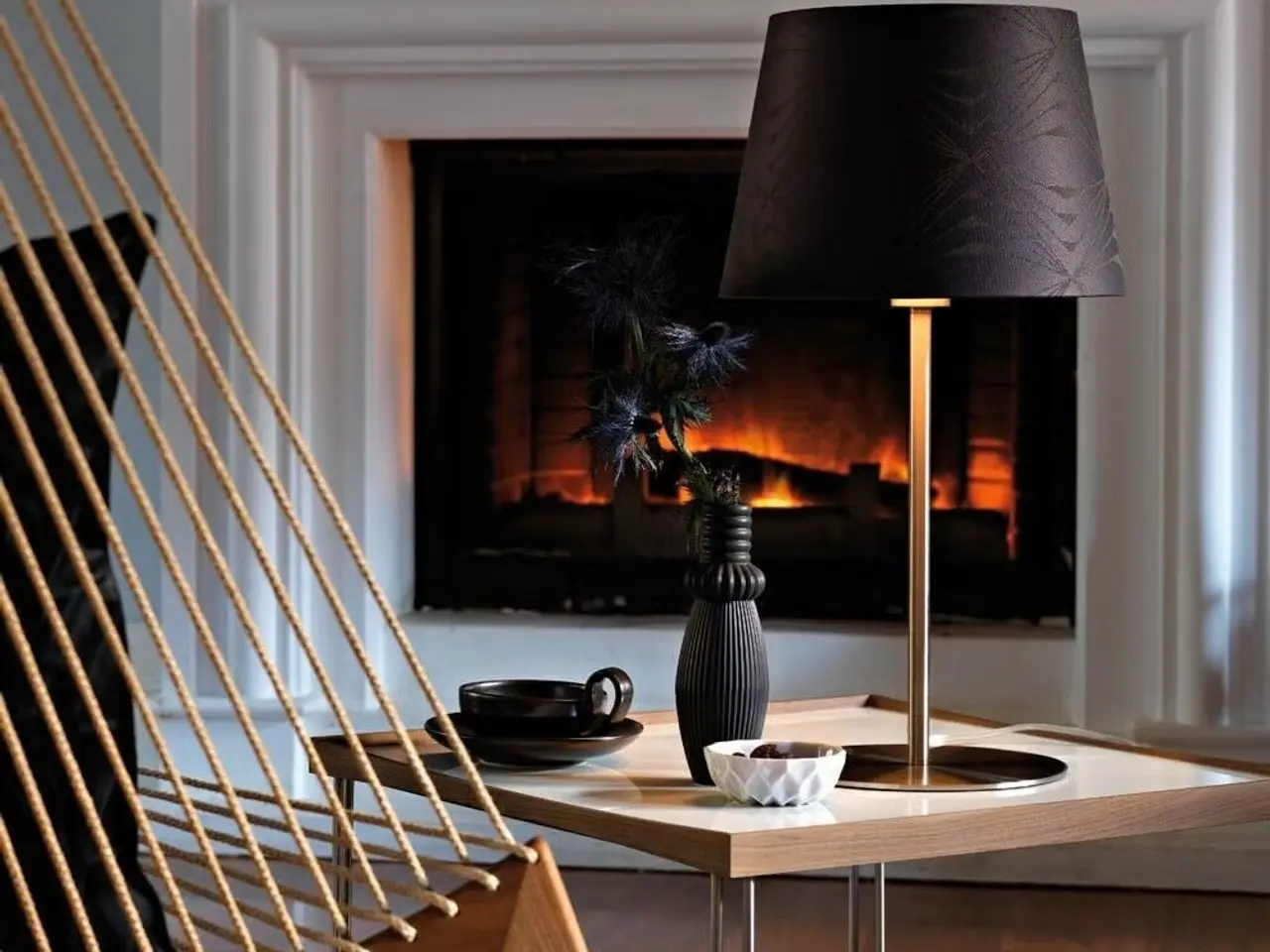 Billede 1 - Lampe, Georg Jensen Damask, model "krystal"