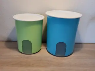 Tupperware opbevarings bøtter runde 2 stk.