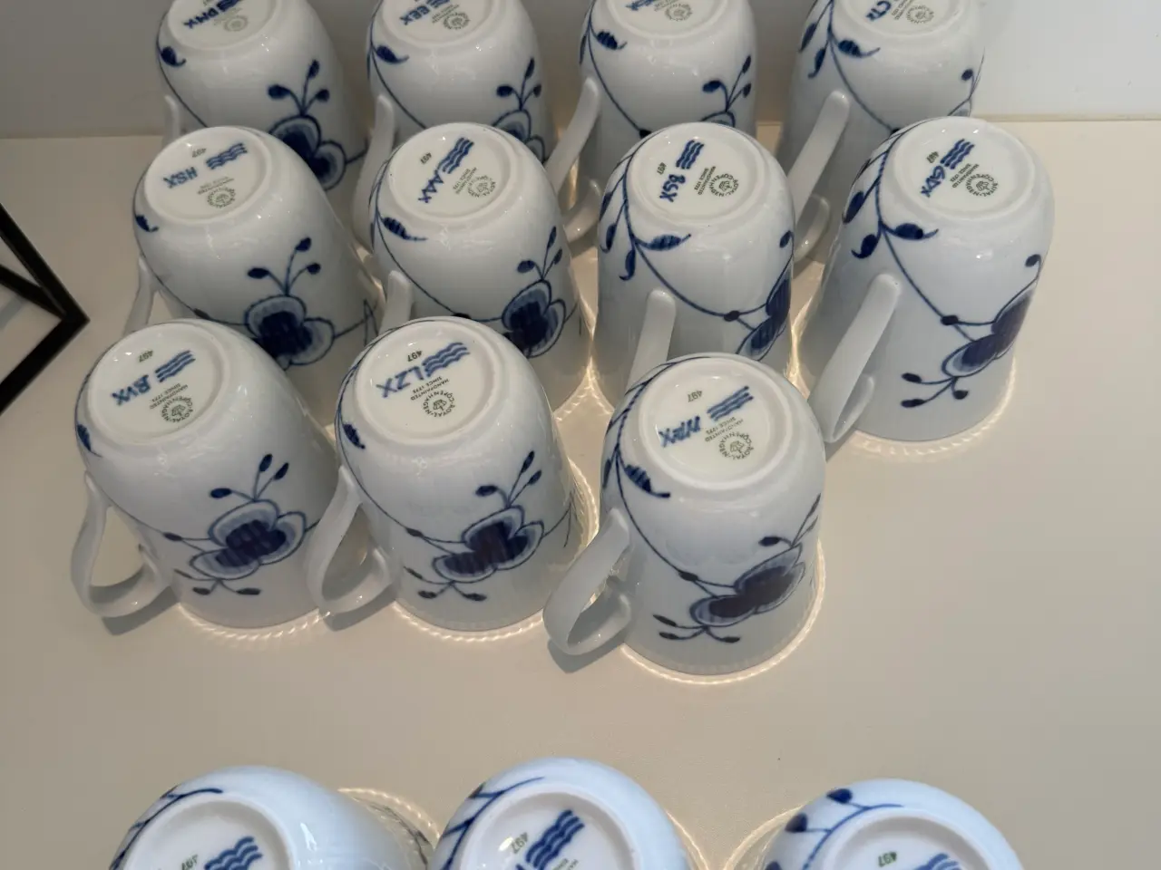 Billede 5 - Royal Copenhagen blå mega riflet 