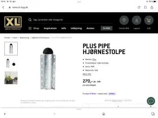 Plus Pipe hjørnestolpe 90 grader