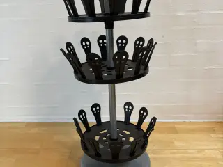 Roterende skostativ med 3 niveauer