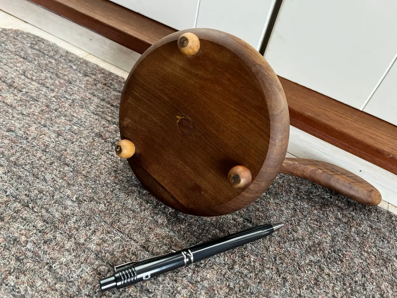Billede 3 - Teak lysestage. Giv bud.