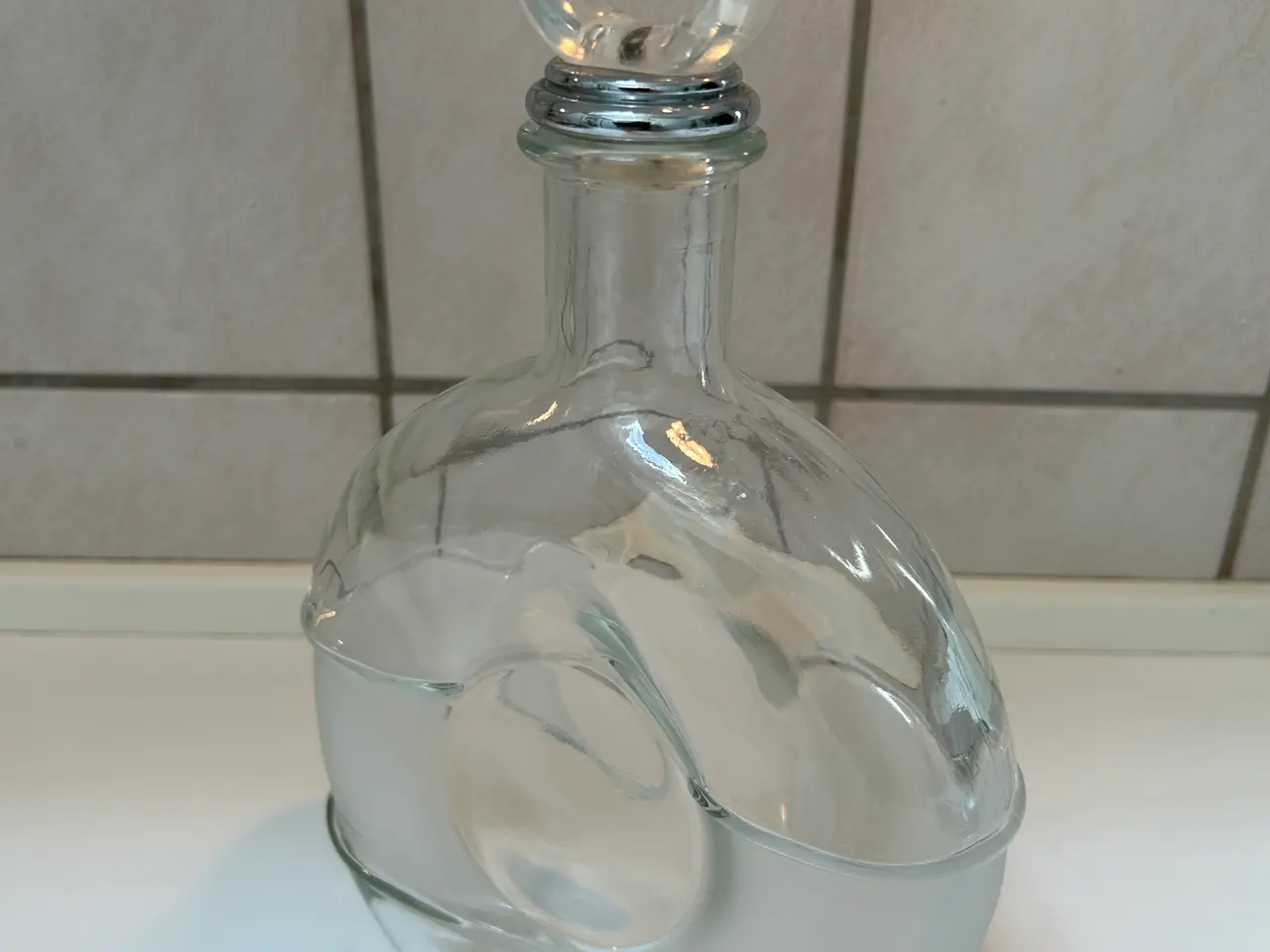 Billede 2 - Vintage karaffel i klar glas