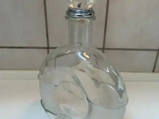 Vintage karaffel i klar glas