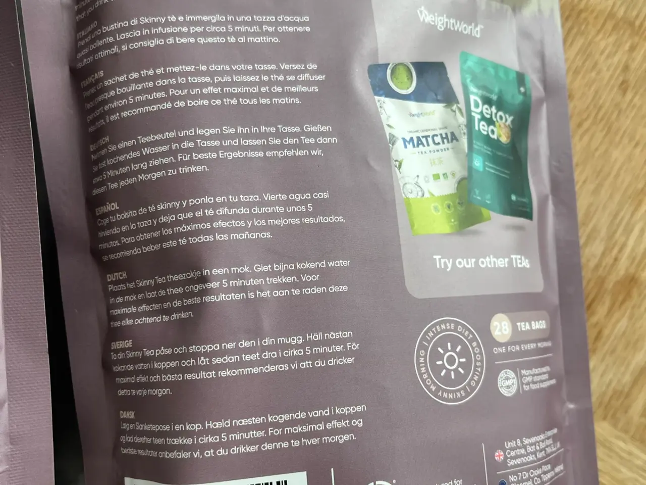 Billede 4 - Weightworld Skinny tea 2 poser