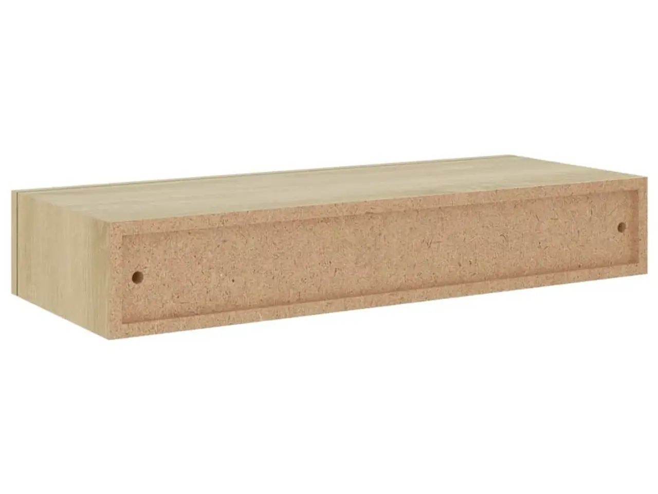 Billede 6 - Væghylde med skuffe - 60×23,5×10 cm i MDF, egetræsfarvet