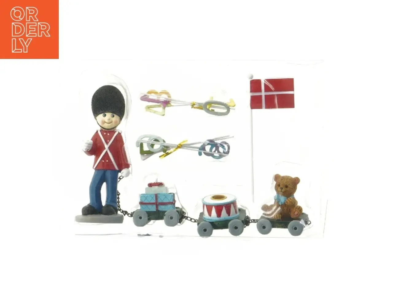 Billede 1 - Fødselsdagstog med tal og flag fra Coop (str. 14 cm)