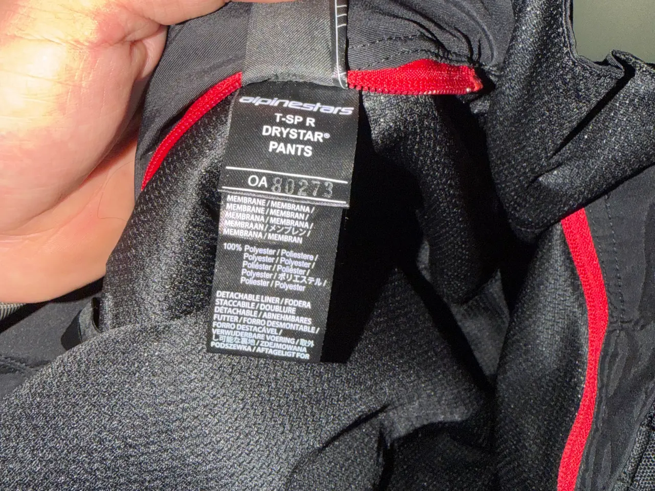 Billede 5 - Alpinestars T-SP R Drystar