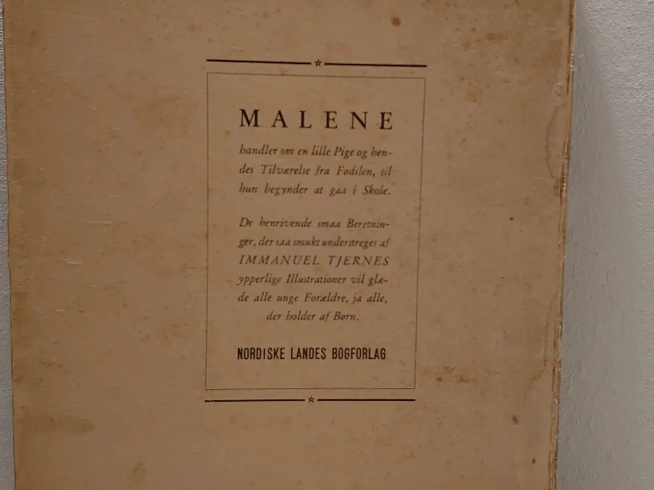 Billede 2 - Walter Schwartz: Malene. Sjælden 1. udg. 1944