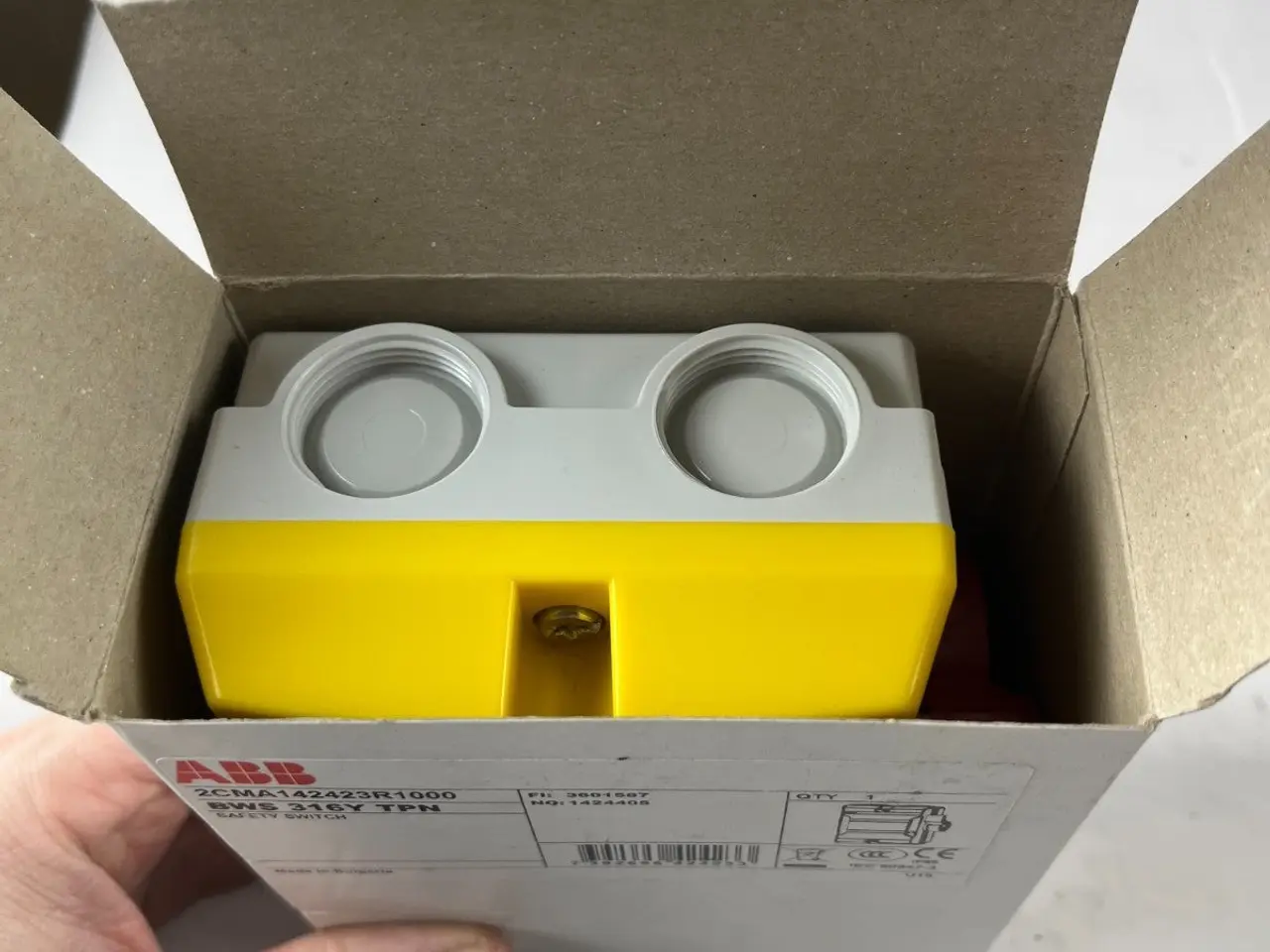 Billede 2 - ABB BWS 316Y TPN Enclosed Safety kontakt 3-Pole