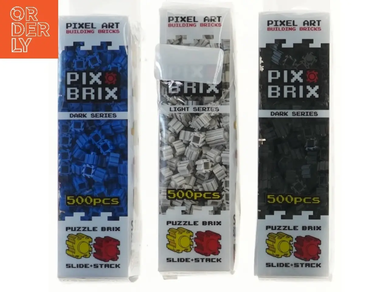 Billede 1 - Pix Brix Pixel Art Building Bricks 500 pcs (3 pakker) (str. 500 brikker pr styk cm)