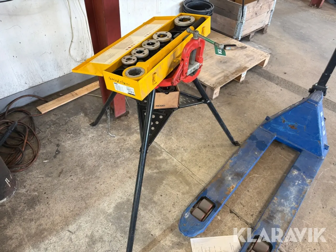 Billede 2 - Tristand plus rørskærer Rems Eva set R 1/2 - 1 1/4"