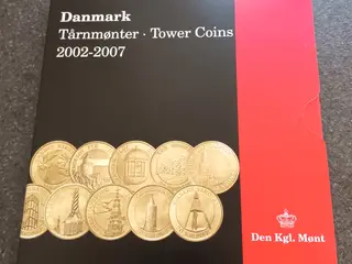 Kgl Tårnmøntsæt med 10 stk forskellige 20 kr.