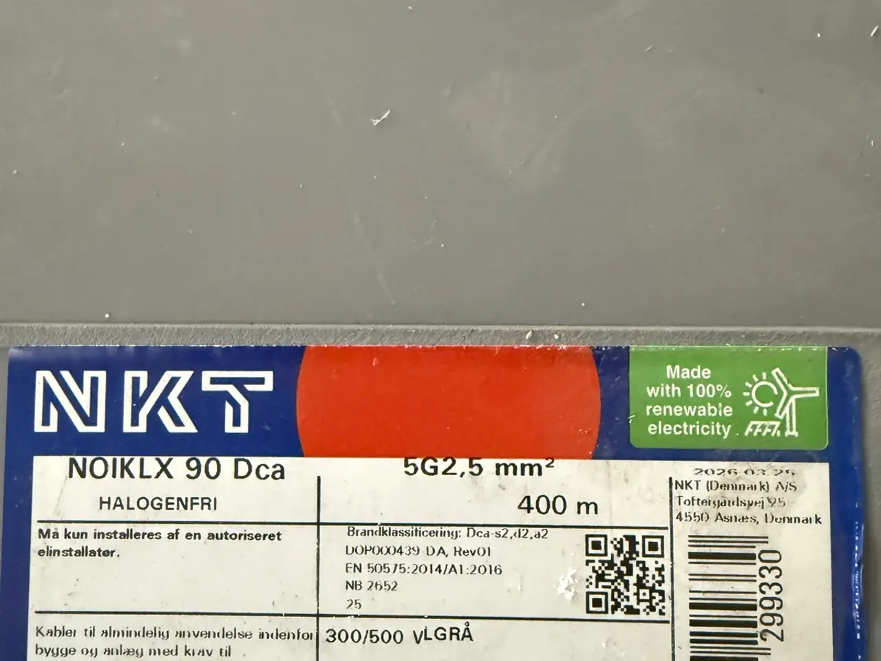 Billede 2 - NKT NOIKLX 90 Dca installationskabel 5G2,5 mm²