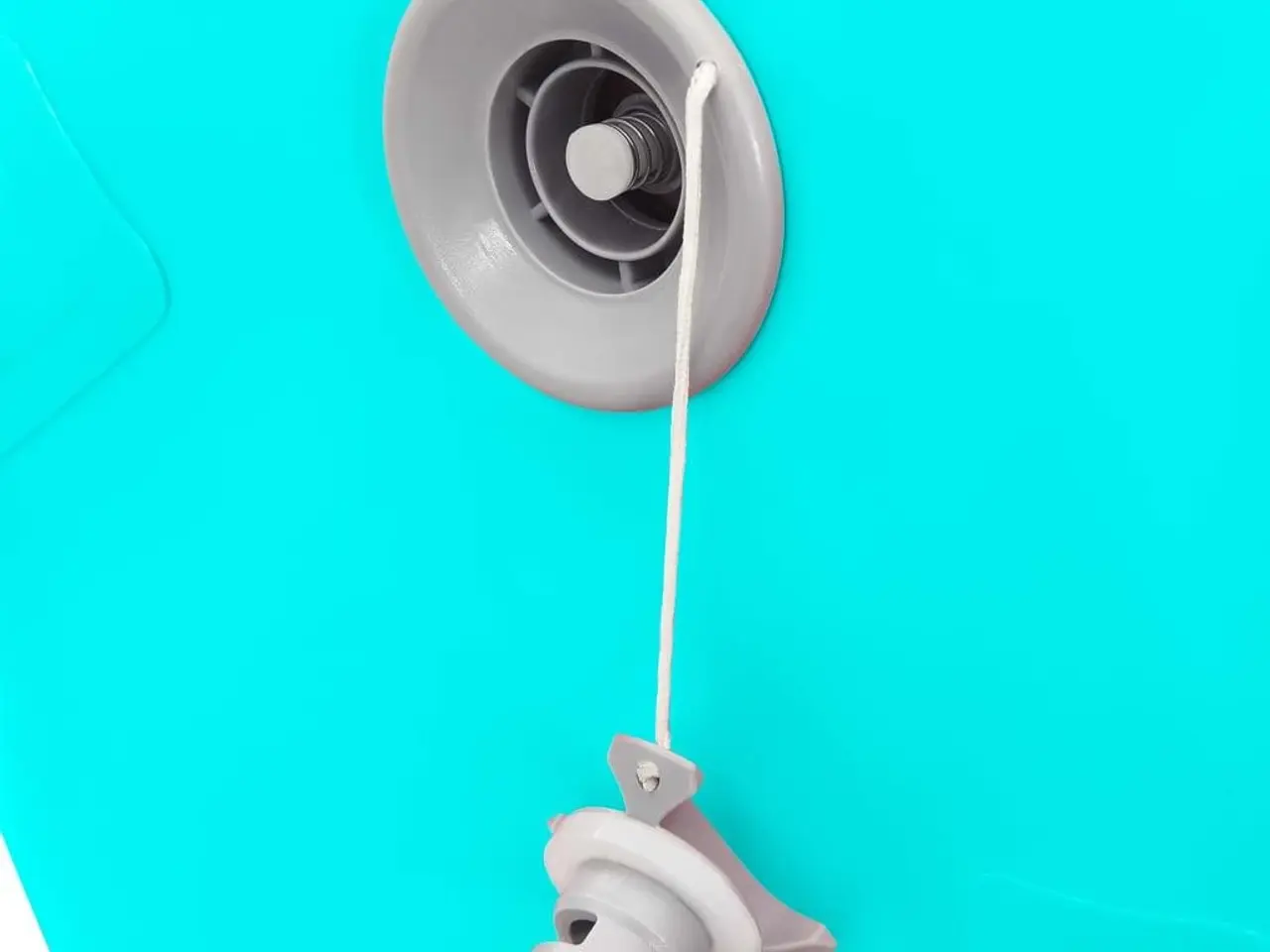 Billede 7 - Oppustelig gymnastikrulle med pumpe 100x60 cm PVC grøn