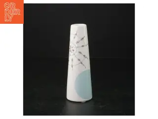 Keramikvase med grafisk mønster (str. 13,5 cm)