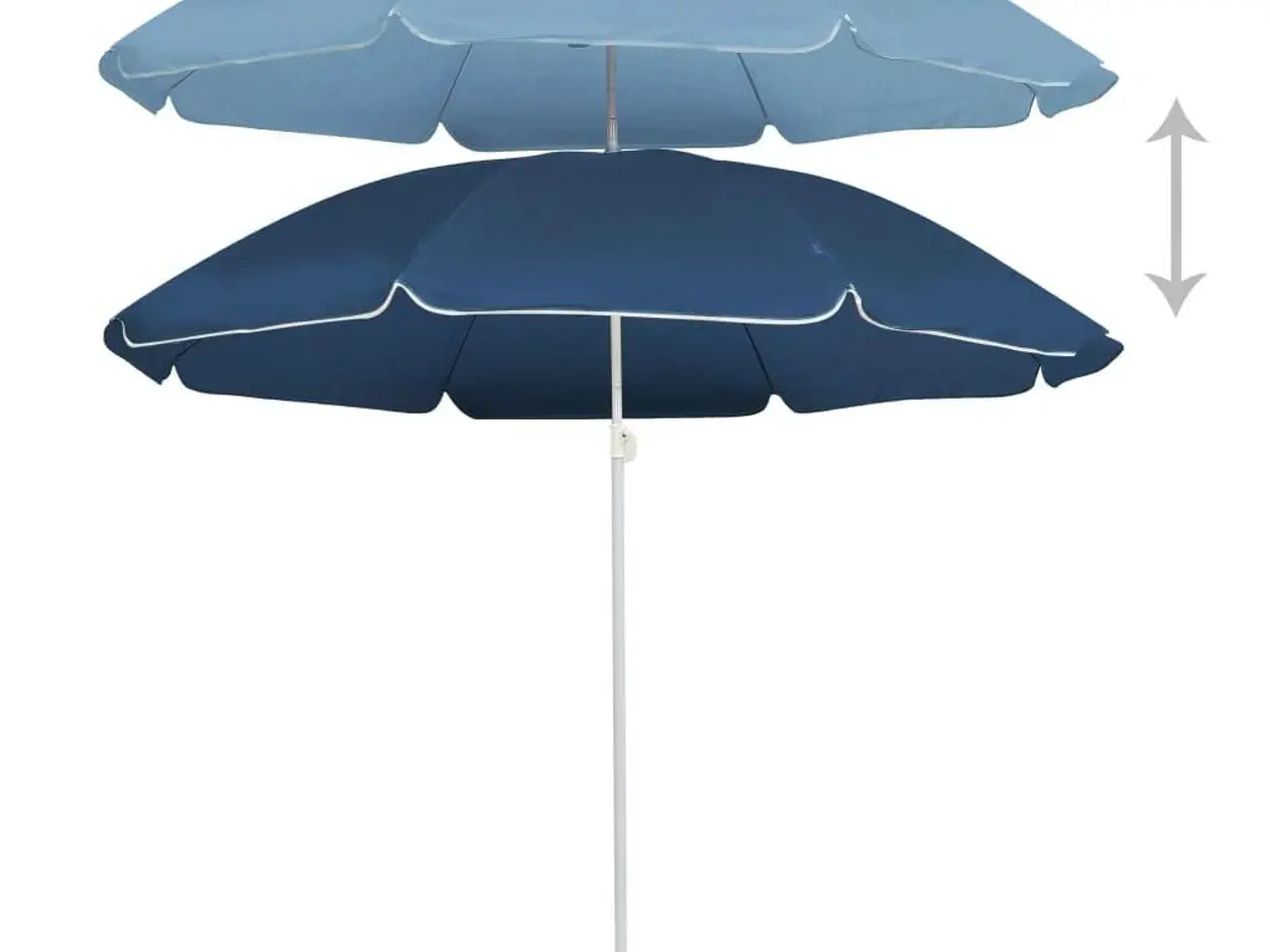 Billede 3 - Parasol 180 cm med stålstang - blå