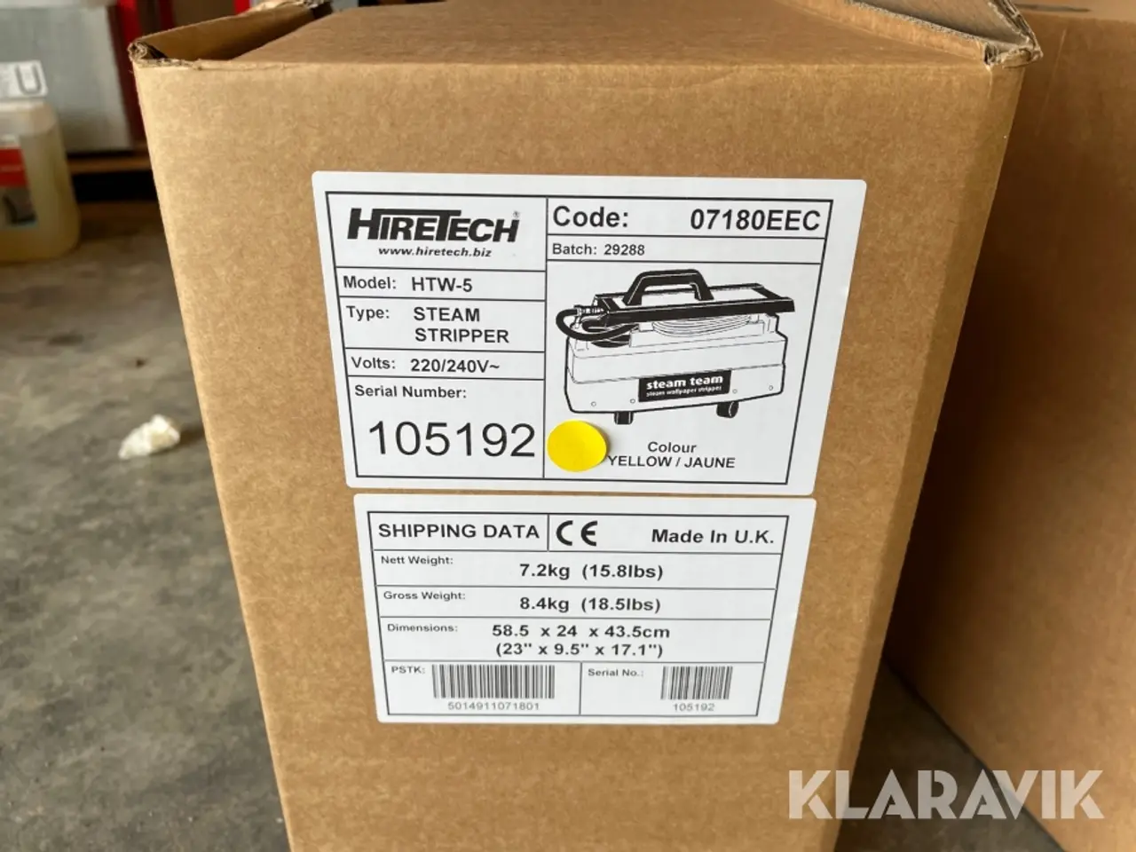 Billede 12 - Tapetafdamper Hiretech HTW-5 Steam Stripper med tapetfræser