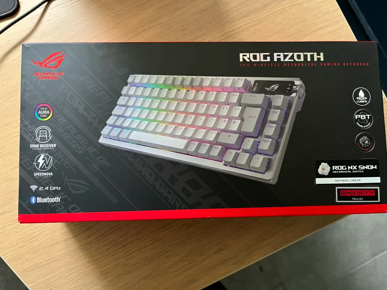 Billede 1 - ASUS ROG Azoth Wireless – Moonlight White (Nordic)