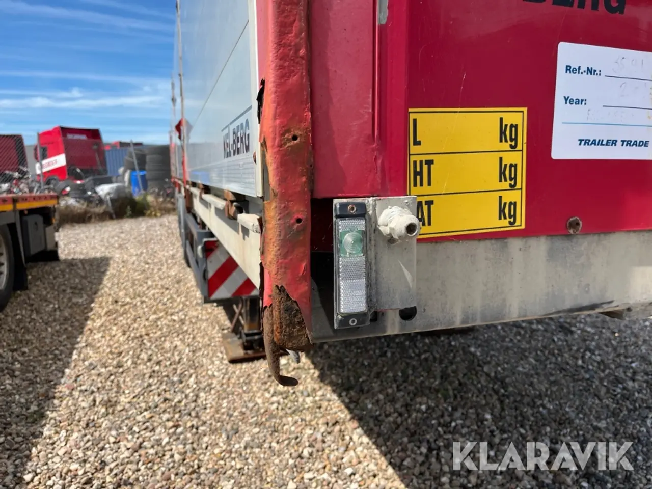 Billede 12 - Trailer Kel-Berg flatbed med alusider 4-akslet