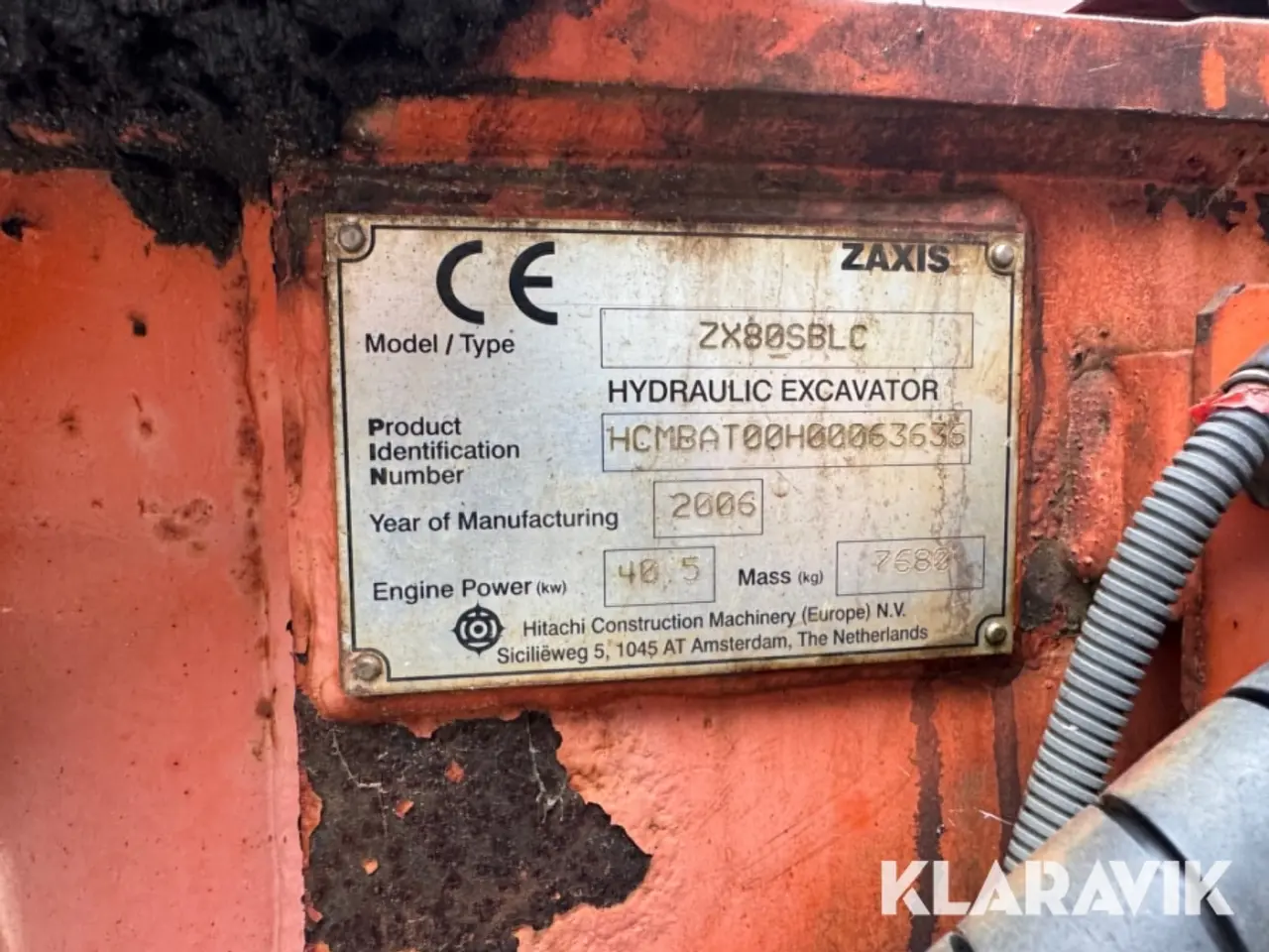 Billede 5 - Gravemaskine Hitachi Zaxis 80 SBIc