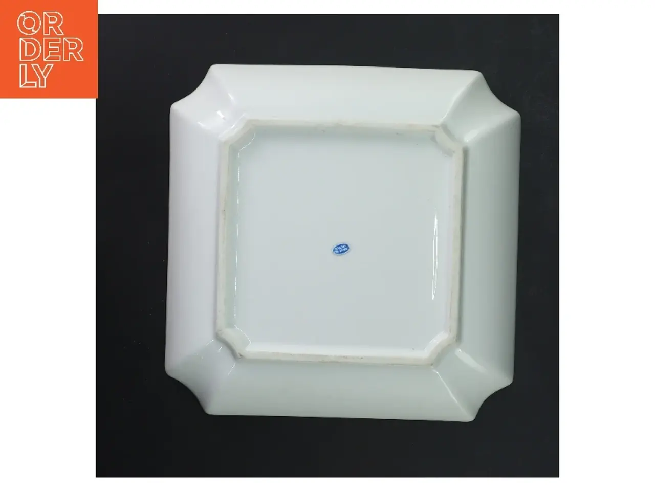 Billede 3 - Dekorativ porcelænsskål med påfugle fra WNS (str. 20,5x20,5 cm)