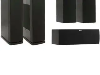Højtalersæt med forstærker og subwoofer