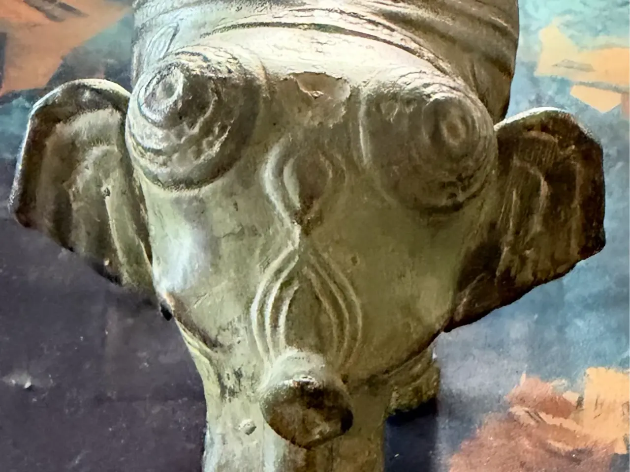 Billede 1 - Vintage indisk elefant i metal