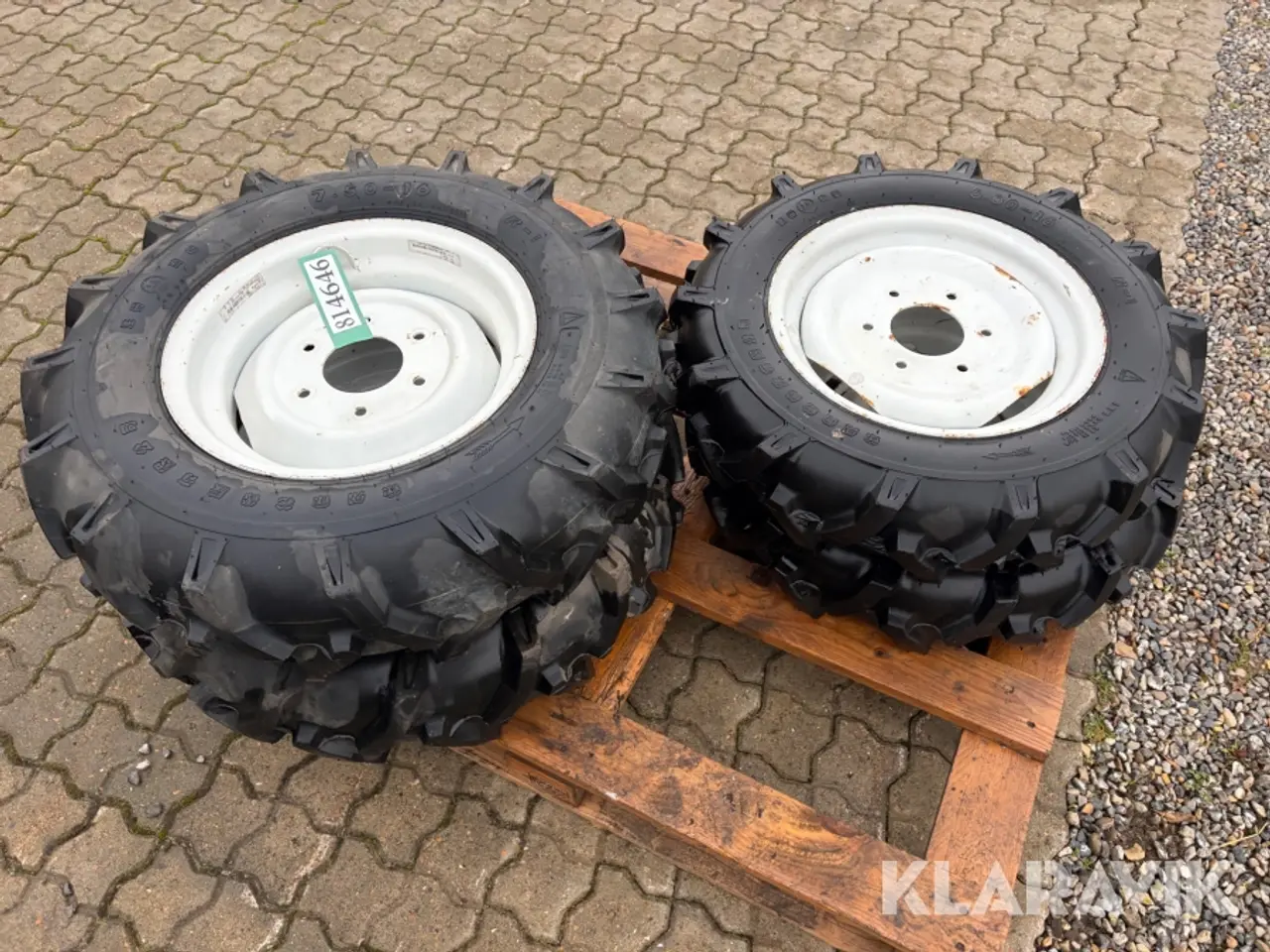 Billede 4 - Kompakttraktor dæk 2 styk 6.00-16 og 2 styk 7,5-16