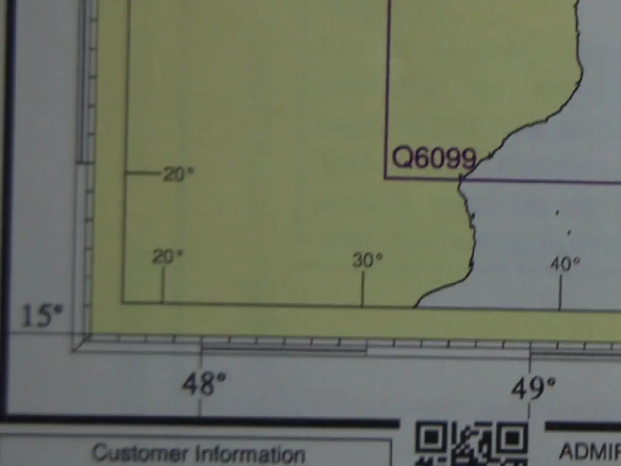 Billede 4 - Søkort Q6111 Mar. Security Chart Persian Gulf & Ar