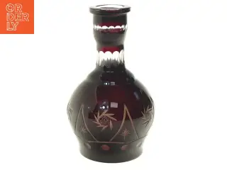 Dekorativ Rømer el Bøhmisk krystal karaffel/glasvase (str. 25 cm)