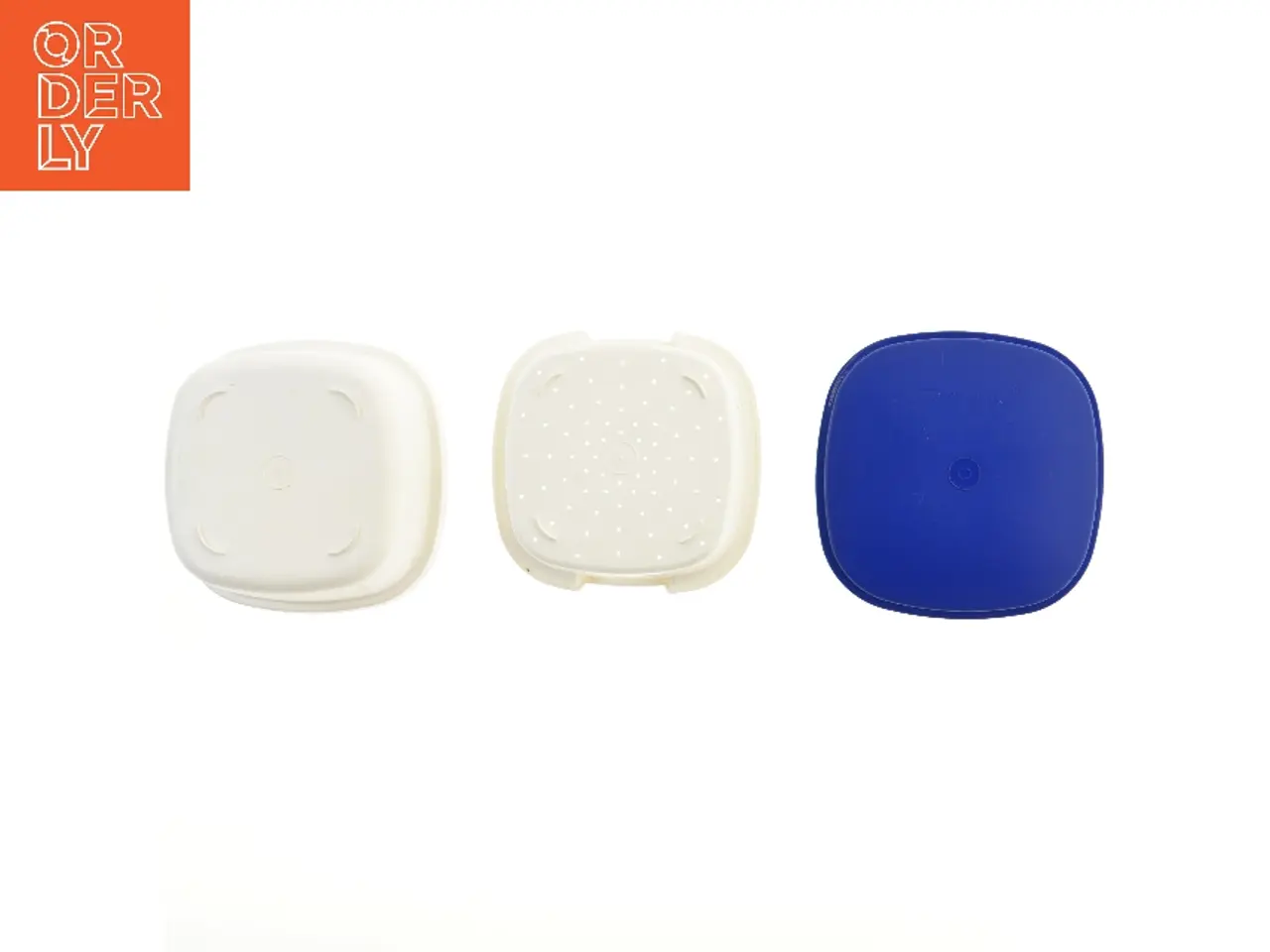 Billede 4 - Ny Tupperware madkasse med blå låg  (str. 23x23x12 cm)