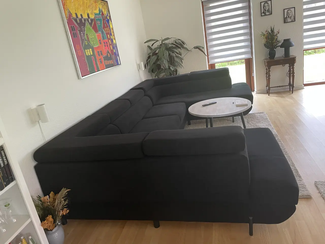 Billede 2 - U-sofa sortstof